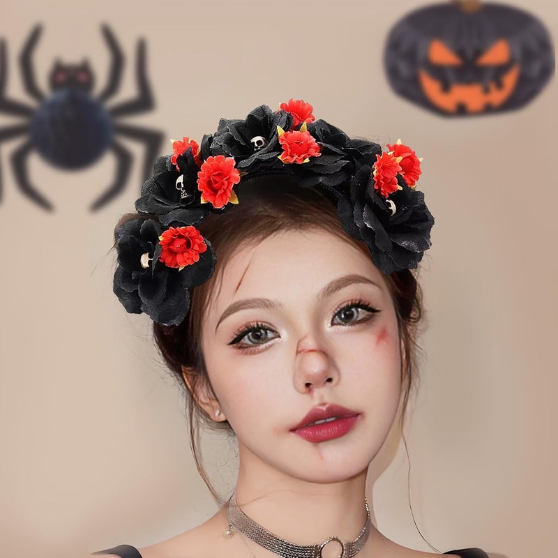 Gintison Halloween Headband, Cosplay Costume Hair Accessories Supplies Day of The Dead - Image 4